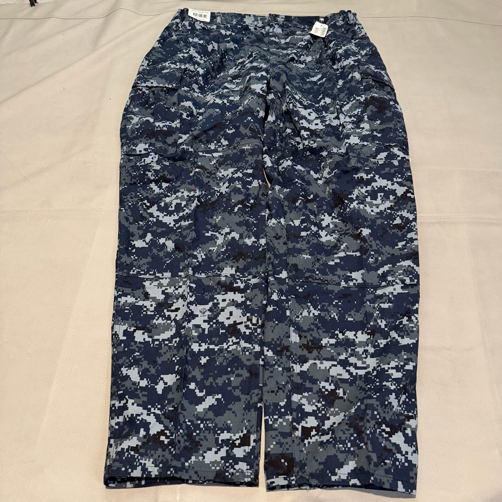 New US Navy NWU Type III Digital Blue Camo Cargo Pant Mens Med Reg 40x32-7760